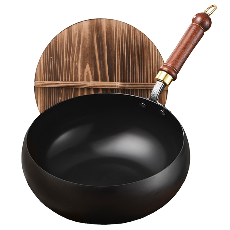 [Uncoated healthy pot] Traditional Forged Big-Belly Pot【Frying, stir-frying, stewing, and deep-frying – it can handle it all!】