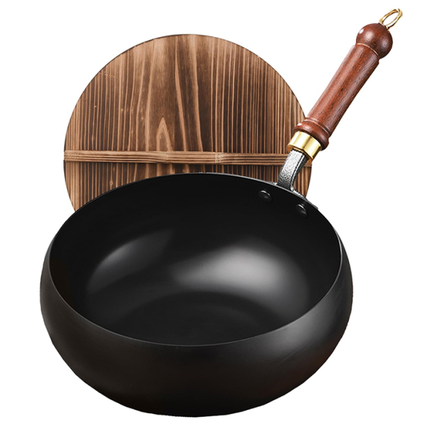 [Uncoated healthy pot] Traditional Forged Big-Belly Pot【Frying, stir-frying, stewing, and deep-frying – it can handle it all!】