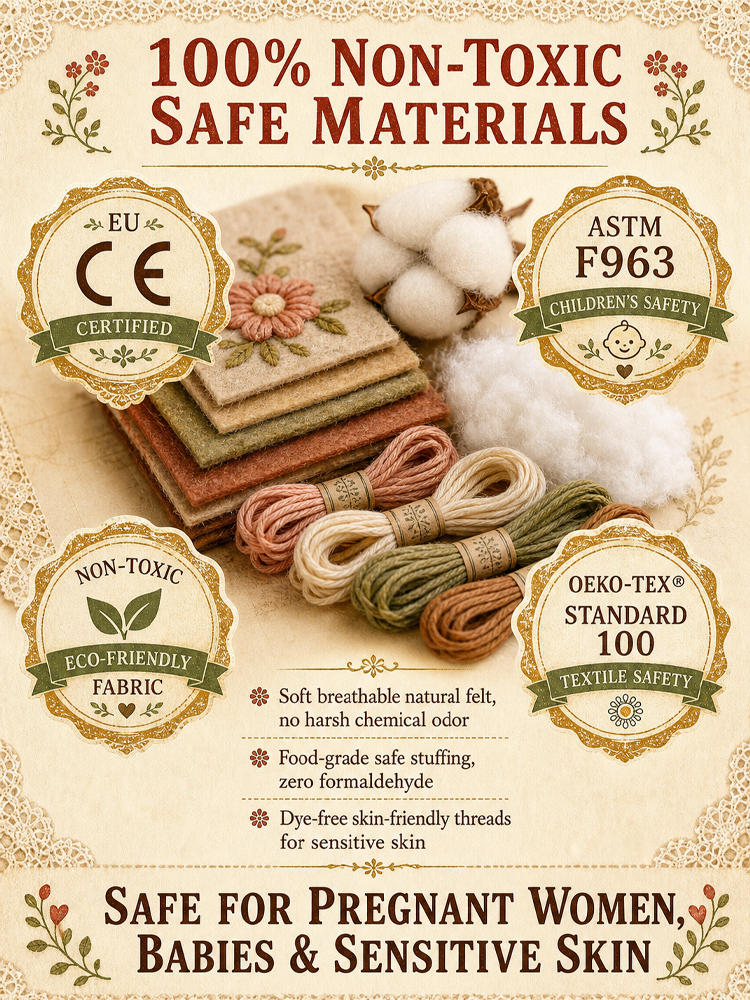 【Recent Hot Item in Europe and America】DIY Character Patchwork Sewing Kit【A Must-Have for Craft Lovers!】
