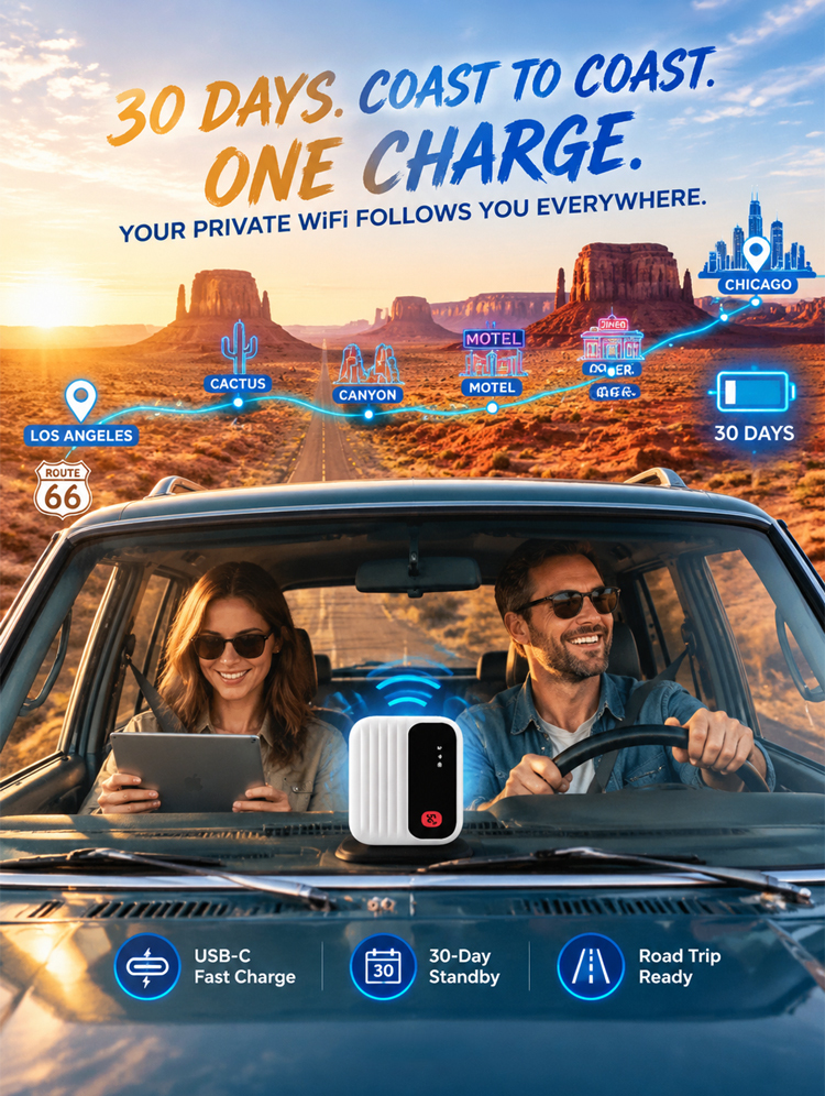 No contracts, no SIM cards, and no hidden fees—pay once for lifetime data access and say goodbye to hefty monthly broadband bills.