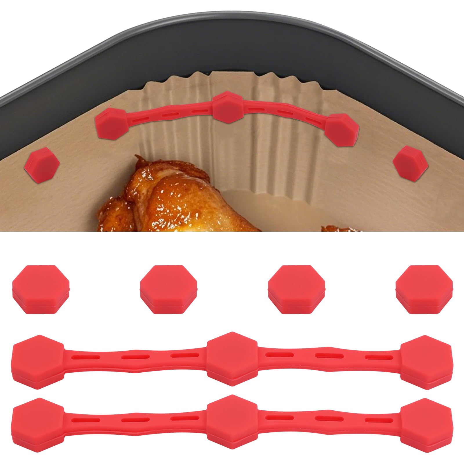 🎁TikTok Last Day Sale - 70% OFF🎉2 Sets Air Fryer Magnet Silicone Buckle