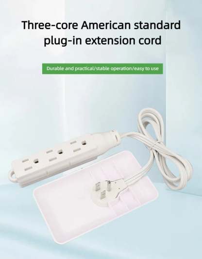 🎁TikTok Last Day Sale - 70% OFF🎉American style pure copper three-prong power extension cord