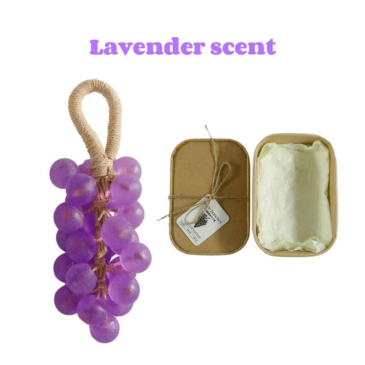 🔥Christmas Sale-Only $11/Each🔥Personalized Original Handmade Crystal Grape Soap Gentle Cleansing Soap  (Single string: 25 pieces)