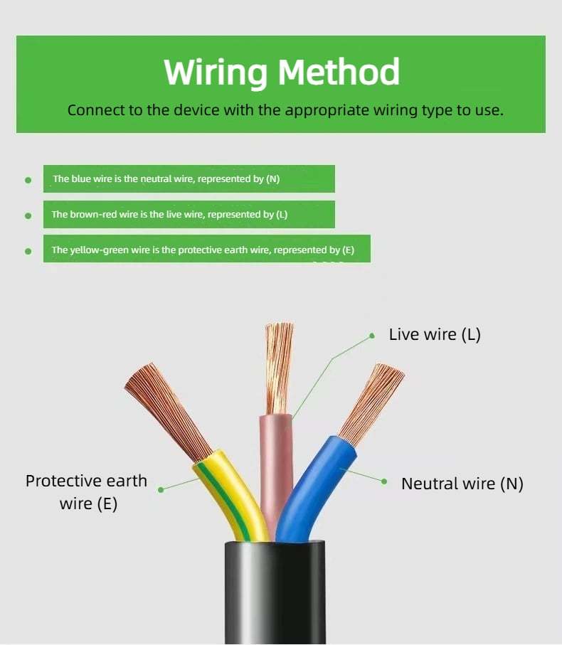 🎁TikTok Last Day Sale - 70% OFF🎉American style pure copper three-prong power extension cord