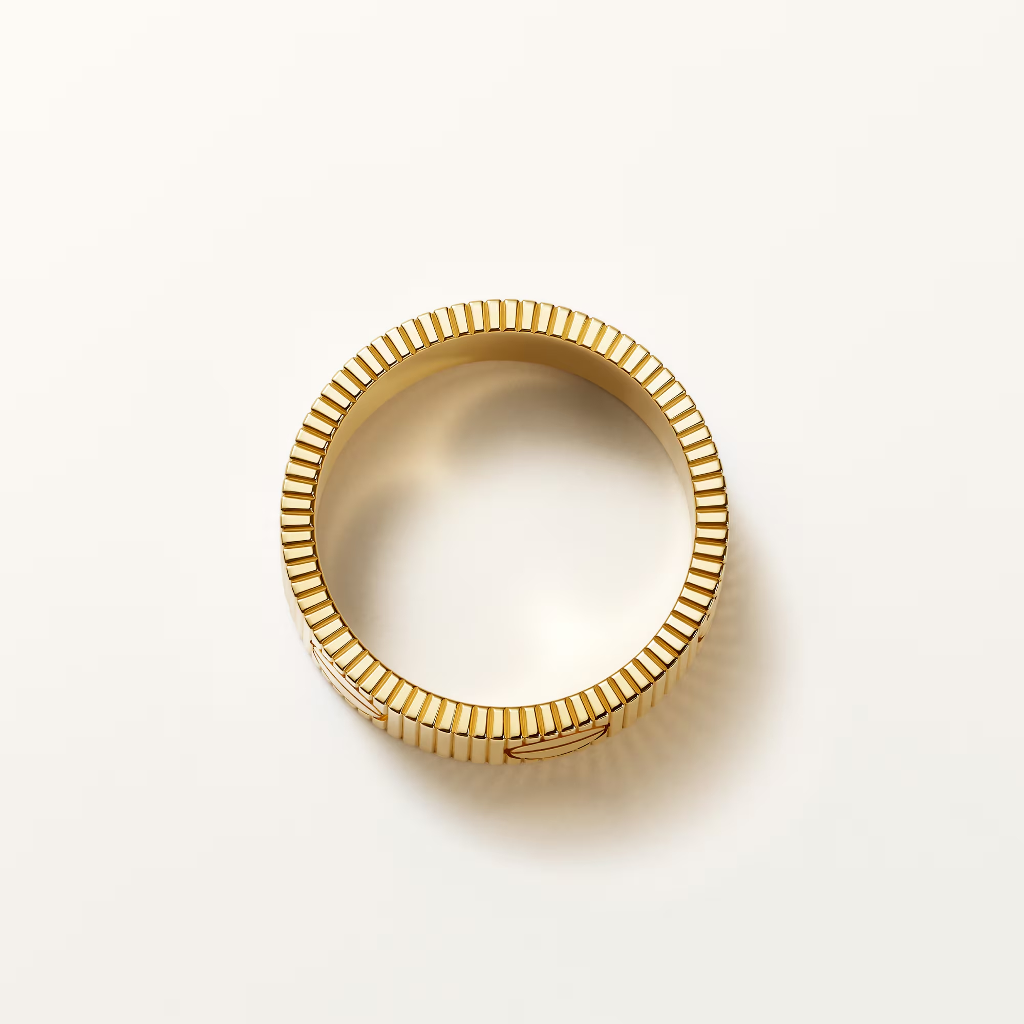 Carty Love Stripe Ring, Yellow Gold