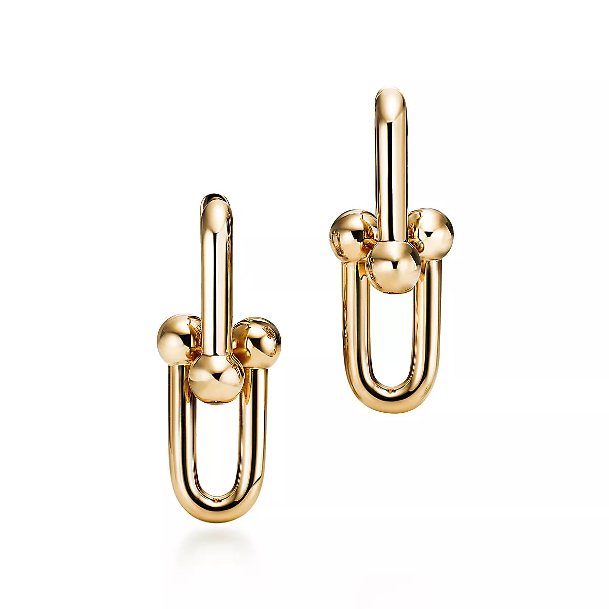 Lotteds Talia Hardcover Single Earrings, Yellow Gold, Plain, High Polish