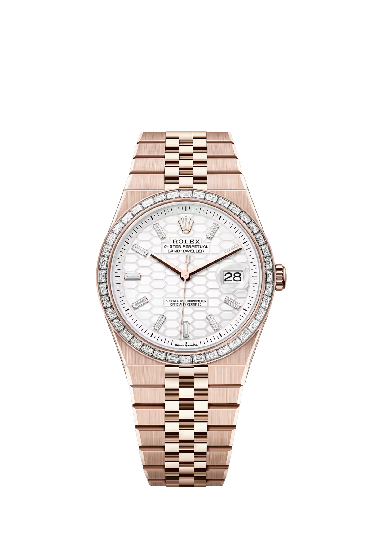 Rory D&D Watch, Rose Gold, Set with Moissanite