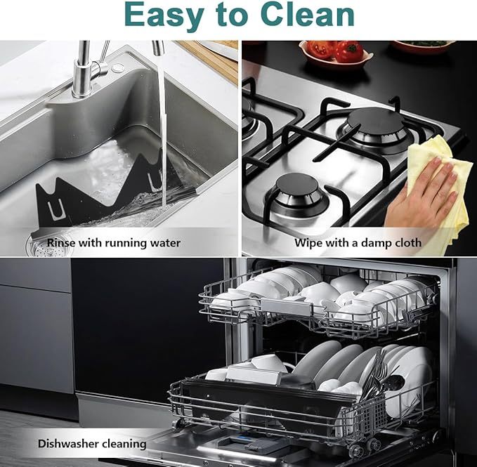 No More Food Falling – Retractable Stainless Steel Stove Gap Covers