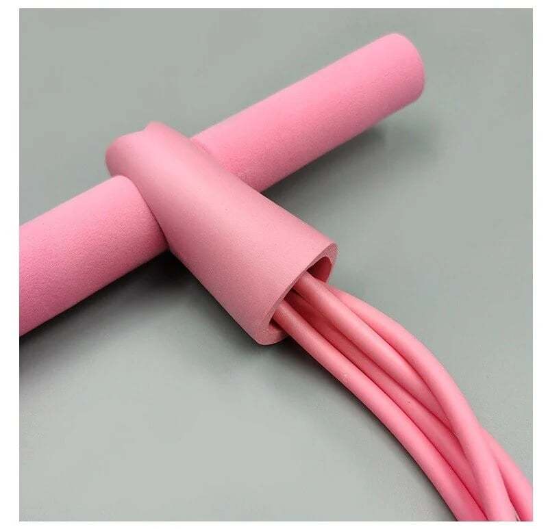 21 Fitness Resistance Bands-4 Tube Pedal Ankle Puller-SLOOSELYK