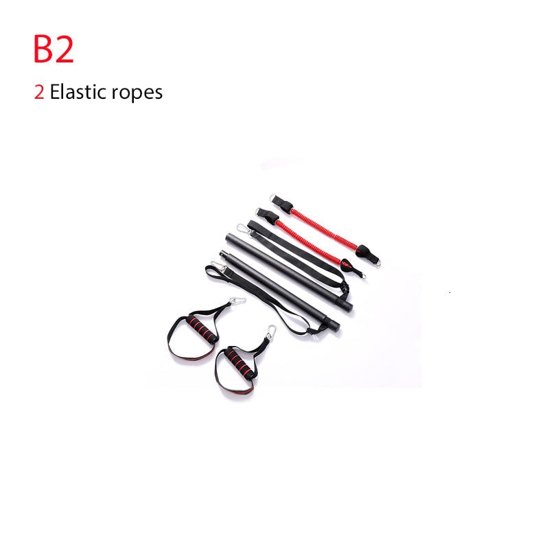 Body Workout Trainer Bar with Resistance Bands-SLOOSELYK