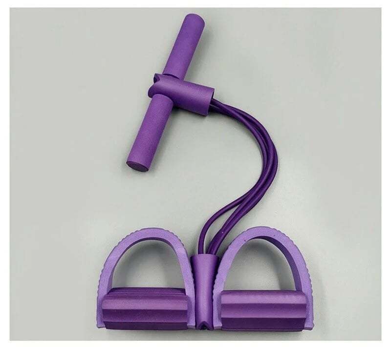 21 Fitness Resistance Bands-4 Tube Pedal Ankle Puller-SLOOSELYK