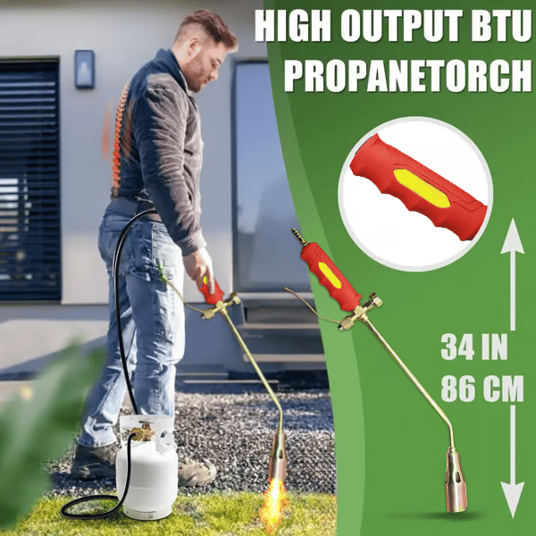 🔥NEW Propane Torch Weed Burner Kit-1.2 meters long-SLOOSELYK