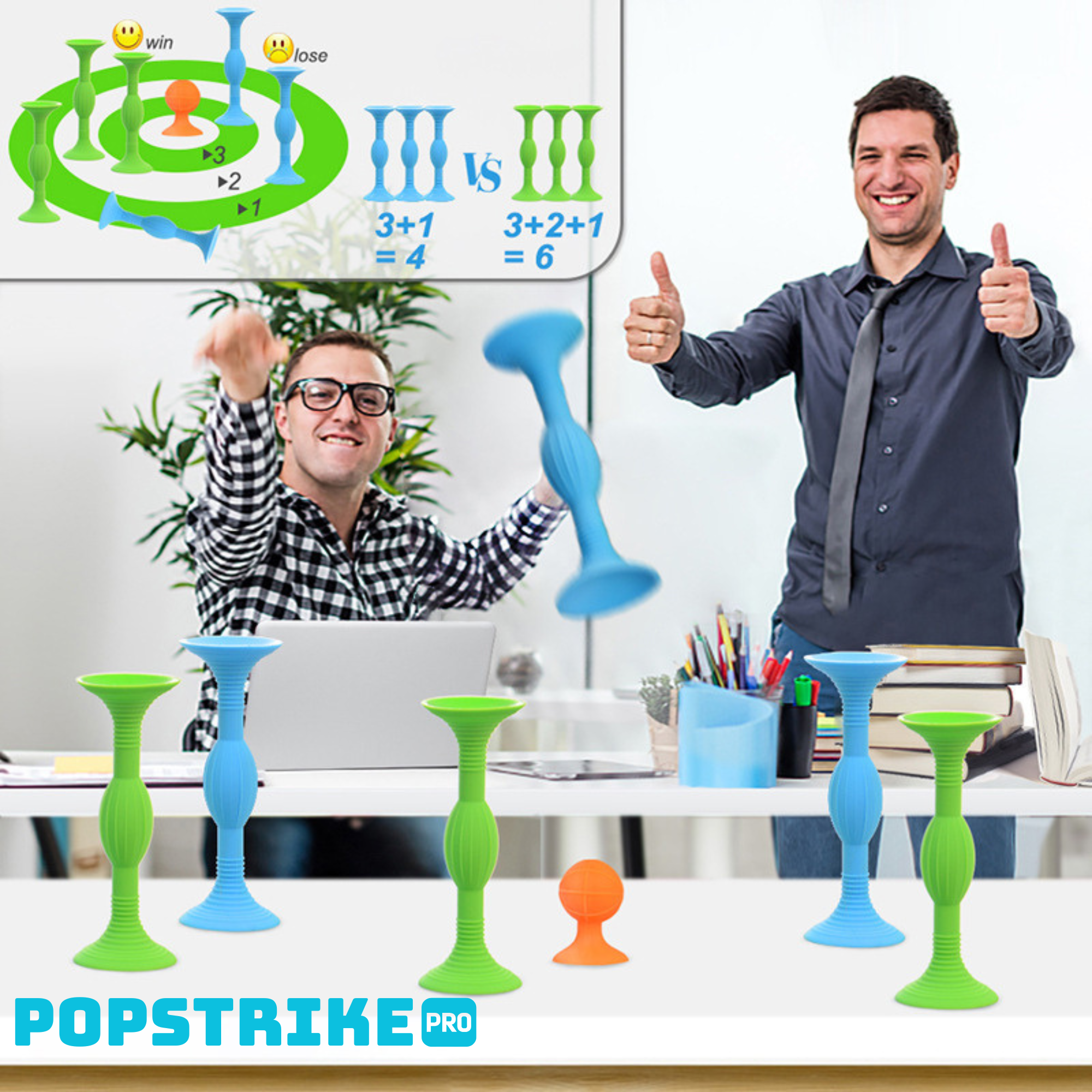 PopStrike Pro – Safe Suction Cup Throwing Game for Indoor & Outdoor Fun