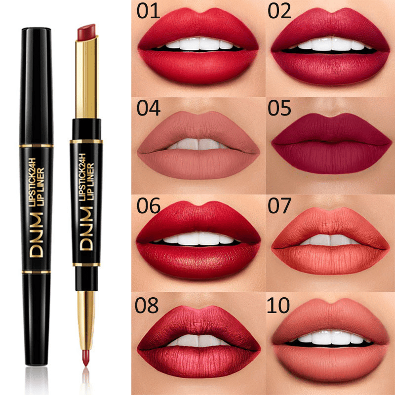 🔥2-in-1 Waterproof Lipstick Lip Liner-SLOOSELYK