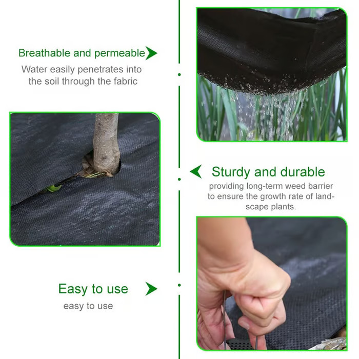 Eco-Friendly & Biodegradable Anti-Grass Cloth for Gardens and Landscaping