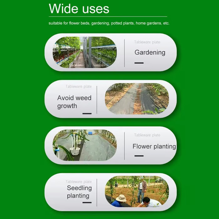 Eco-Friendly & Biodegradable Anti-Grass Cloth for Gardens and Landscaping