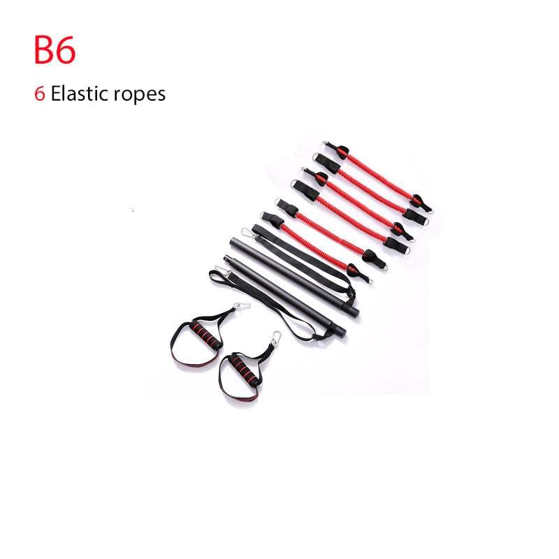 Body Workout Trainer Bar with Resistance Bands-SLOOSELYK