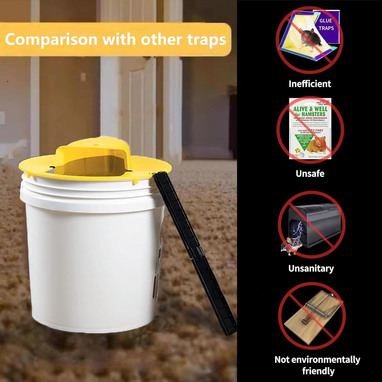 (🔥Halloween Pre Sale- 30% OFF)  Bucket Lid Mouse Trap