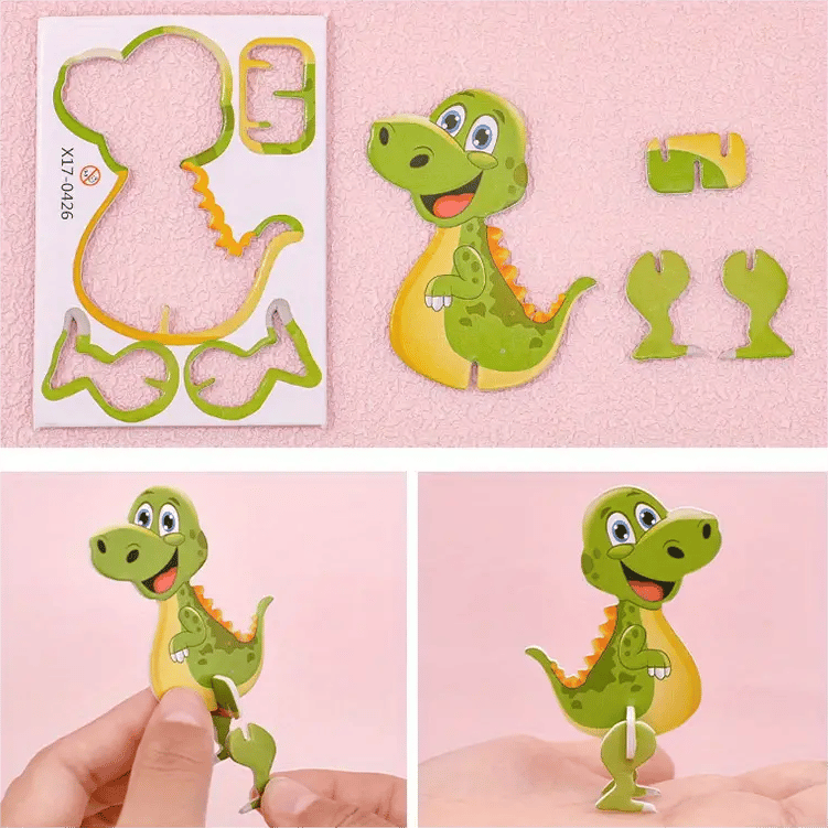 🔥Last Day Only £6.99!🔥Educational 3D Cartoon Puzzle🦖