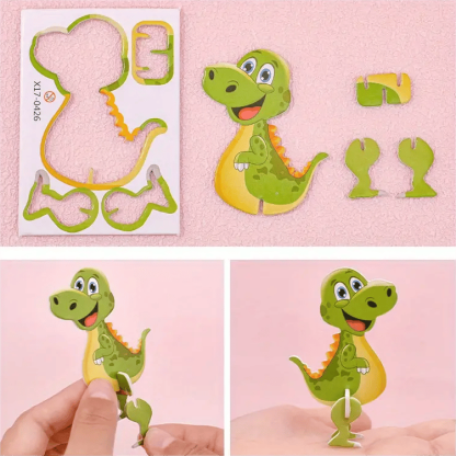 🔥Last Day Only £6.99!🔥Educational 3D Cartoon Puzzle🦖