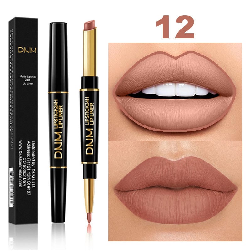 🔥2-in-1 Waterproof Lipstick Lip Liner-SLOOSELYK