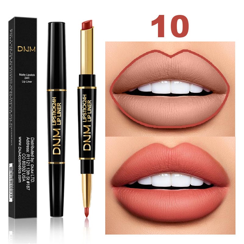 🔥2-in-1 Waterproof Lipstick Lip Liner-SLOOSELYK