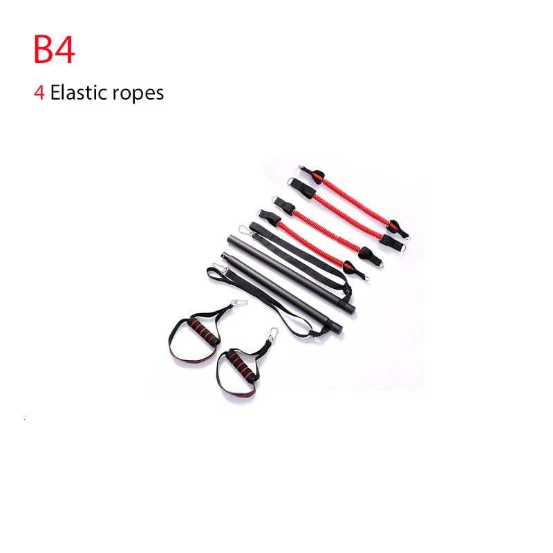 Body Workout Trainer Bar with Resistance Bands-SLOOSELYK