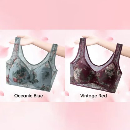 🎁 Super gather bra | Ice Silk Lace Cooling Comfort Bra-SLOOSELYK