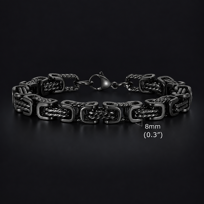 Vintage Byzantine Box Chain Bracelet