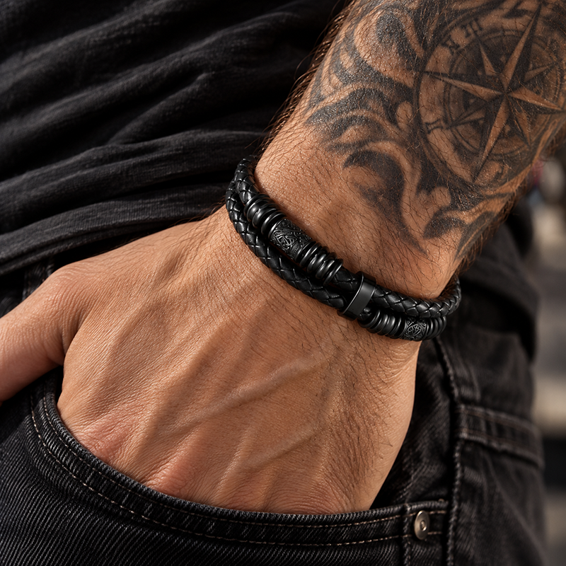 Vegvisir compass viking bracelet