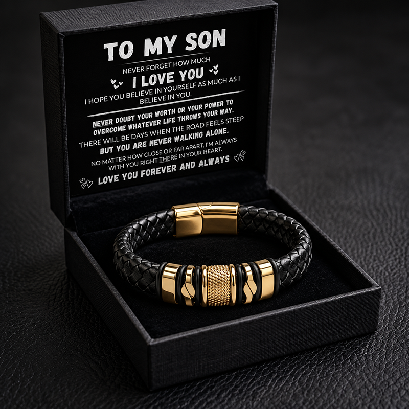 Personalized Ironcore Premium Leather Bracelet
