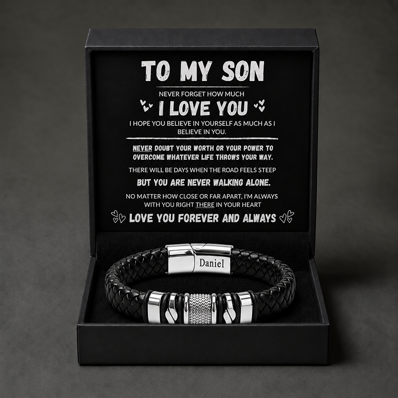 Personalized Ironcore Premium Leather Bracelet