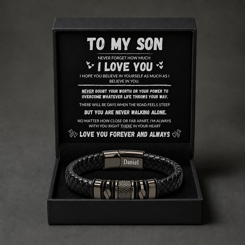 Personalized Ironcore Premium Leather Bracelet