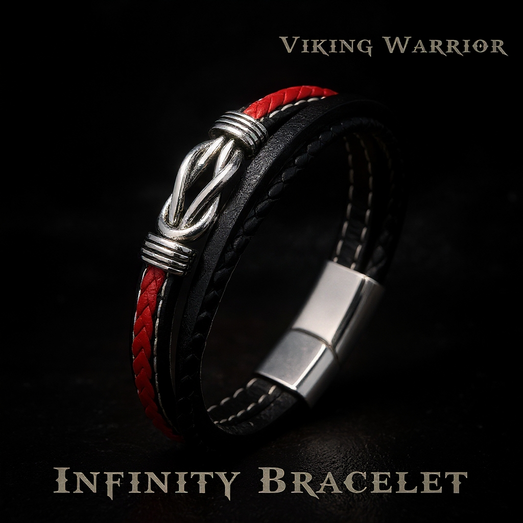 Viking Warrior Infinity Bracelet