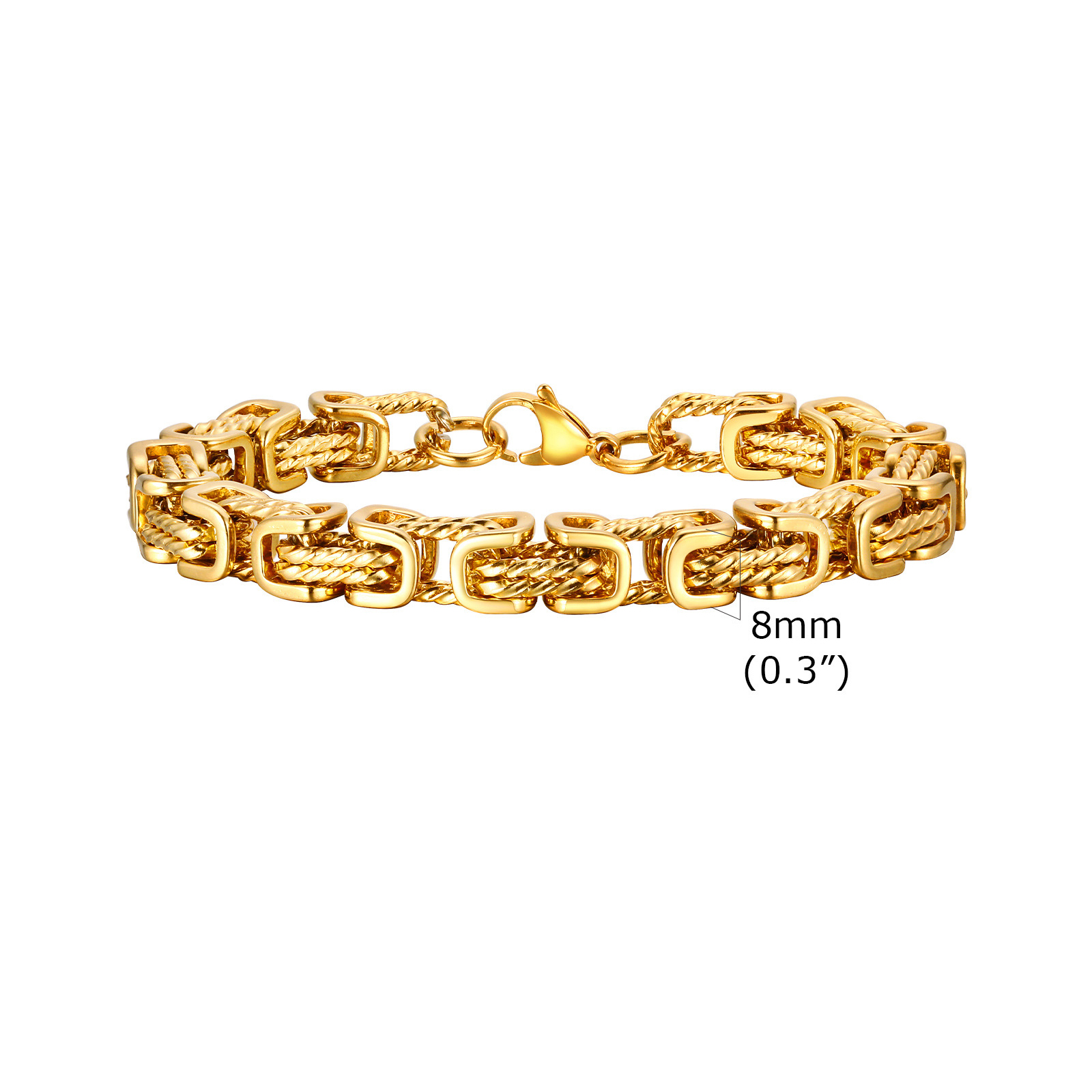 Vintage Byzantine Box Chain Bracelet
