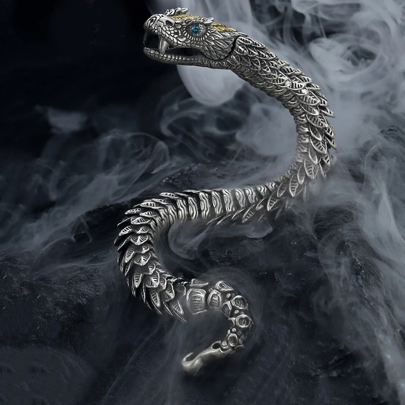 Handmade Jormungandr Snake Bracelet