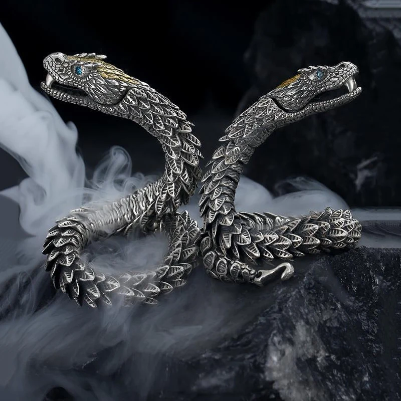 Handmade Jormungandr Snake Bracelet