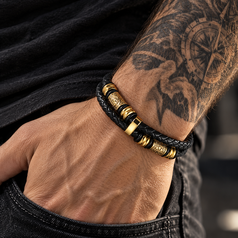 Vegvisir compass viking bracelet