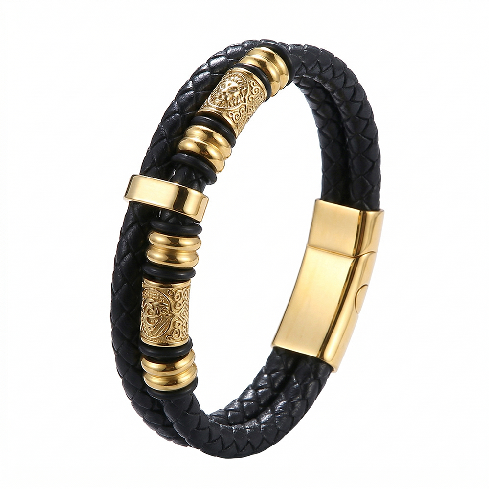 Celtic Knot and Vegvisir compass viking bracelet