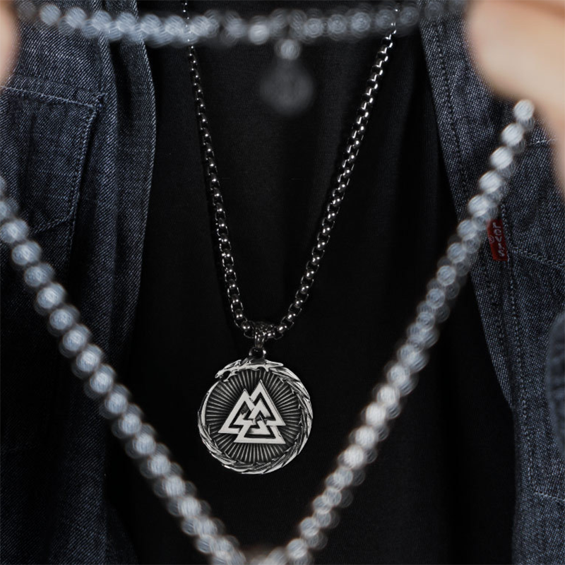 Nordic Guardian Titanium Steel Necklace
