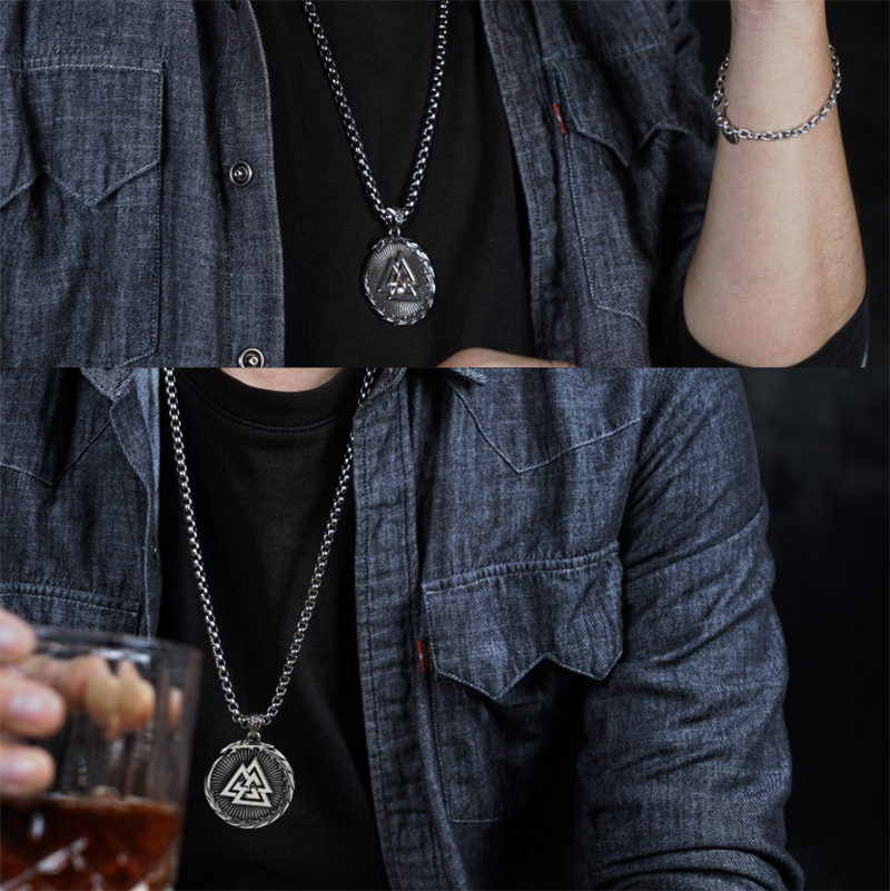 Nordic Guardian Titanium Steel Necklace