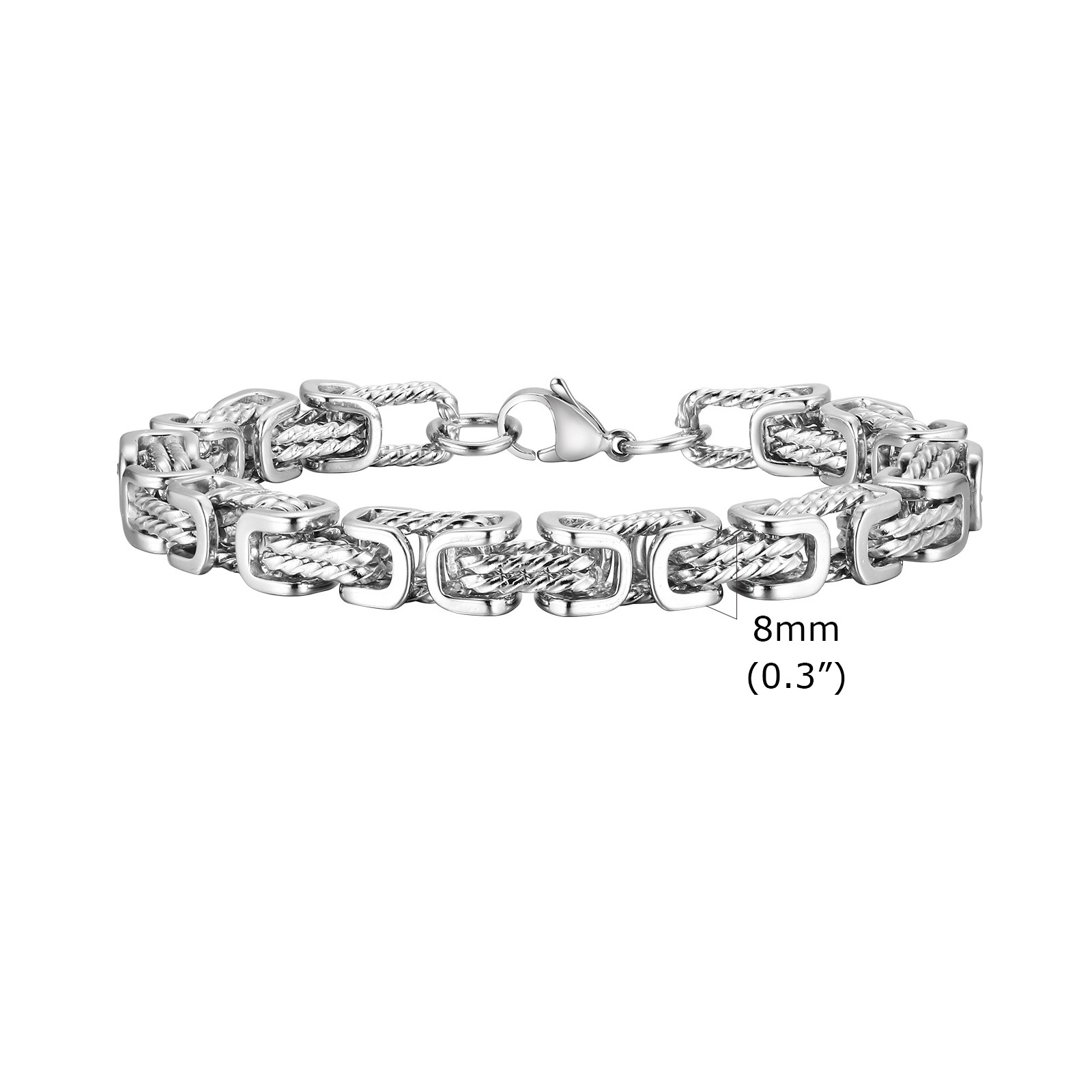 Vintage Byzantine Box Chain Bracelet