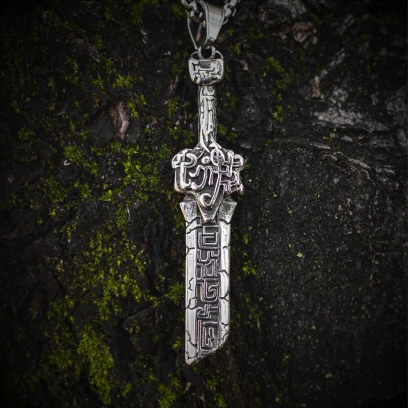 Warrior Broken Sword Necklace