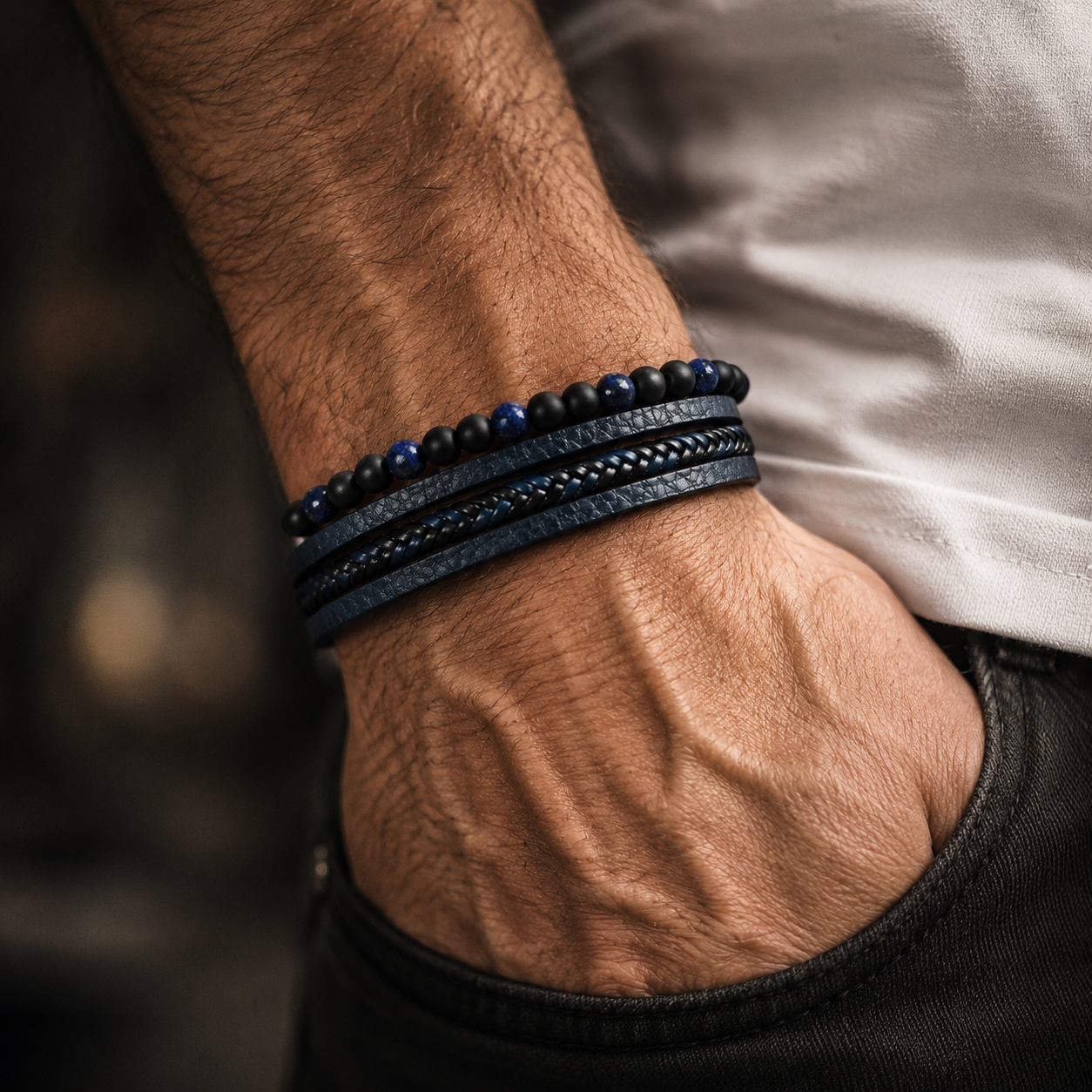 Nomad Stone Multi-Layer Bracelet