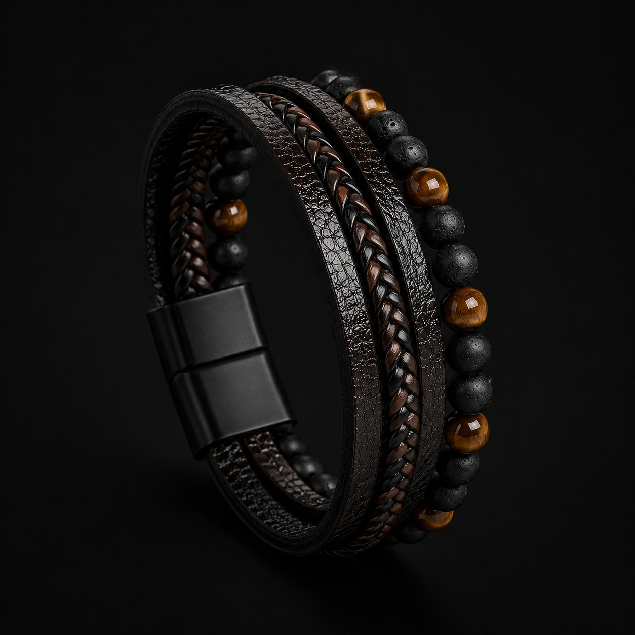 Nomad Stone Multi-Layer Bracelet