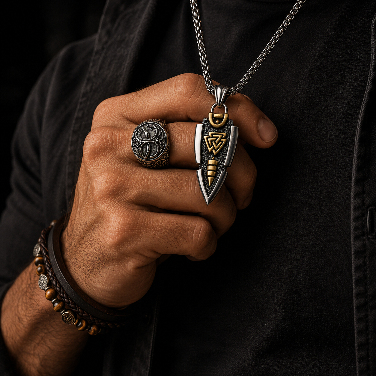 Odin's Spearhead Pendant Necklace