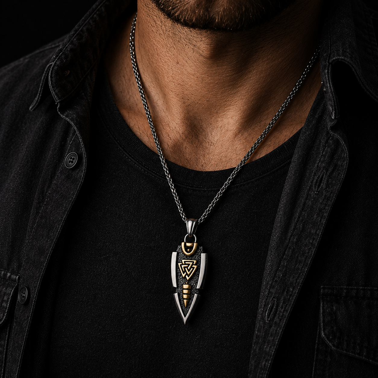 Odin's Spearhead Pendant Necklace