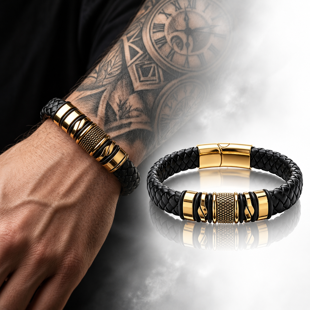Personalized Ironcore Premium Leather Bracelet