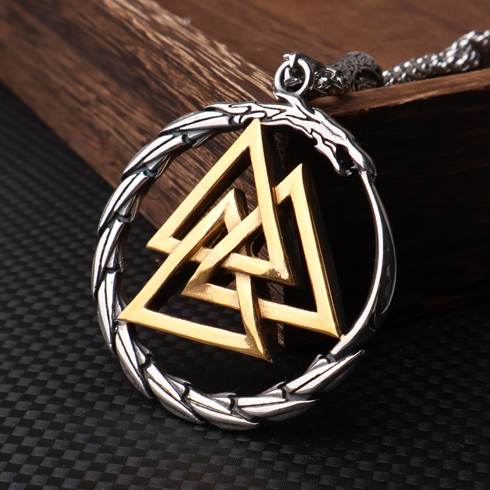 Jormungand's Knot - Metal Alloy Serpent Pendant