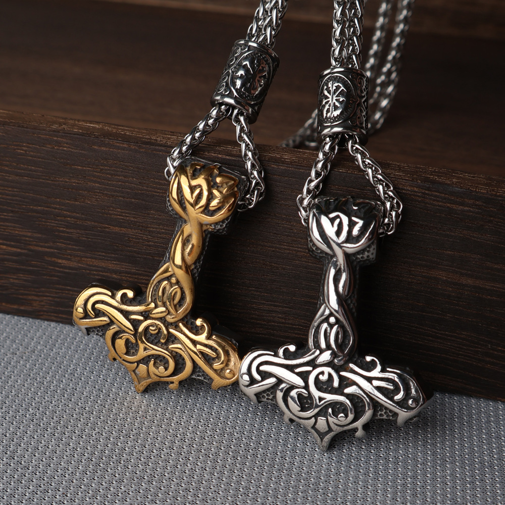 Thor's Hammer Mjolnir with Celtic Carving
